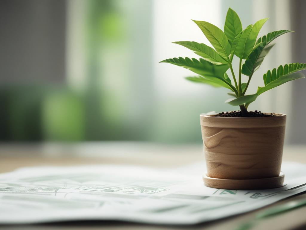 A close up shot of green plants growing in a