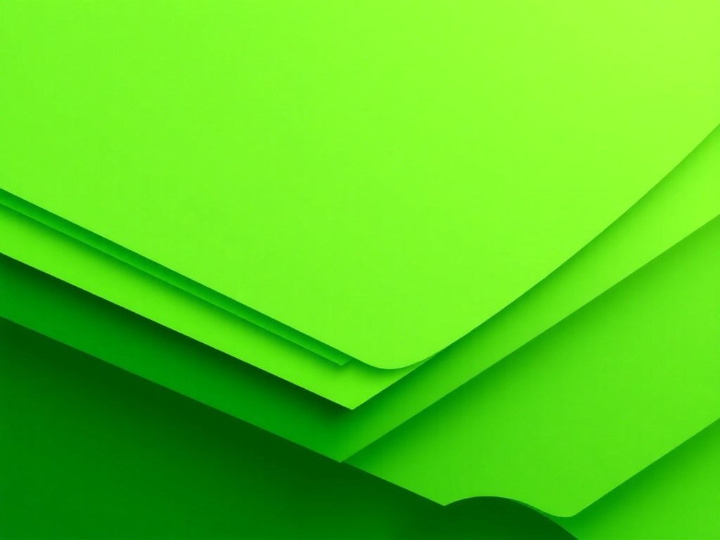 Abstract green gradient background with layered geometric shapes representing software architecture