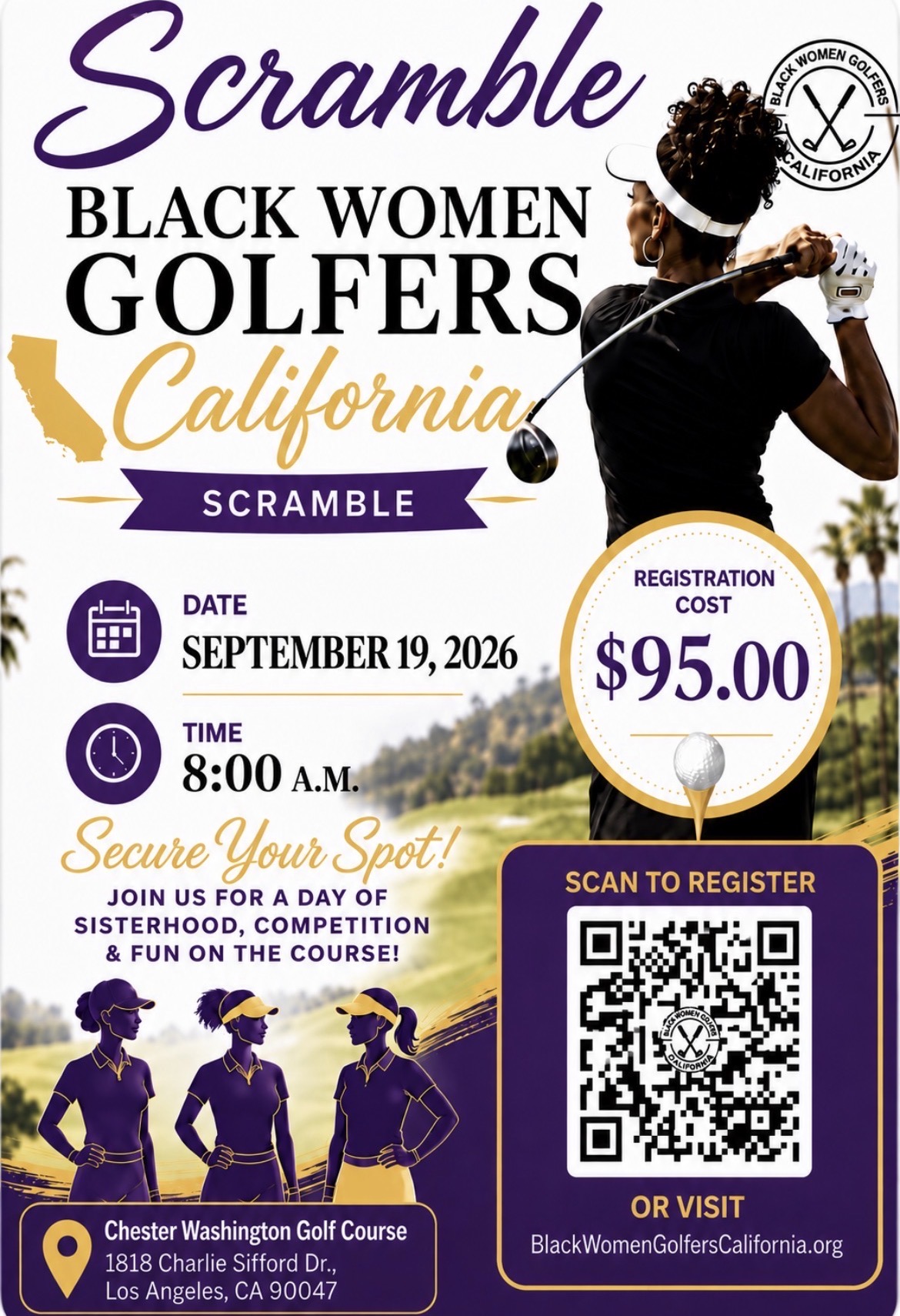 Black Women Golfers California Scramble