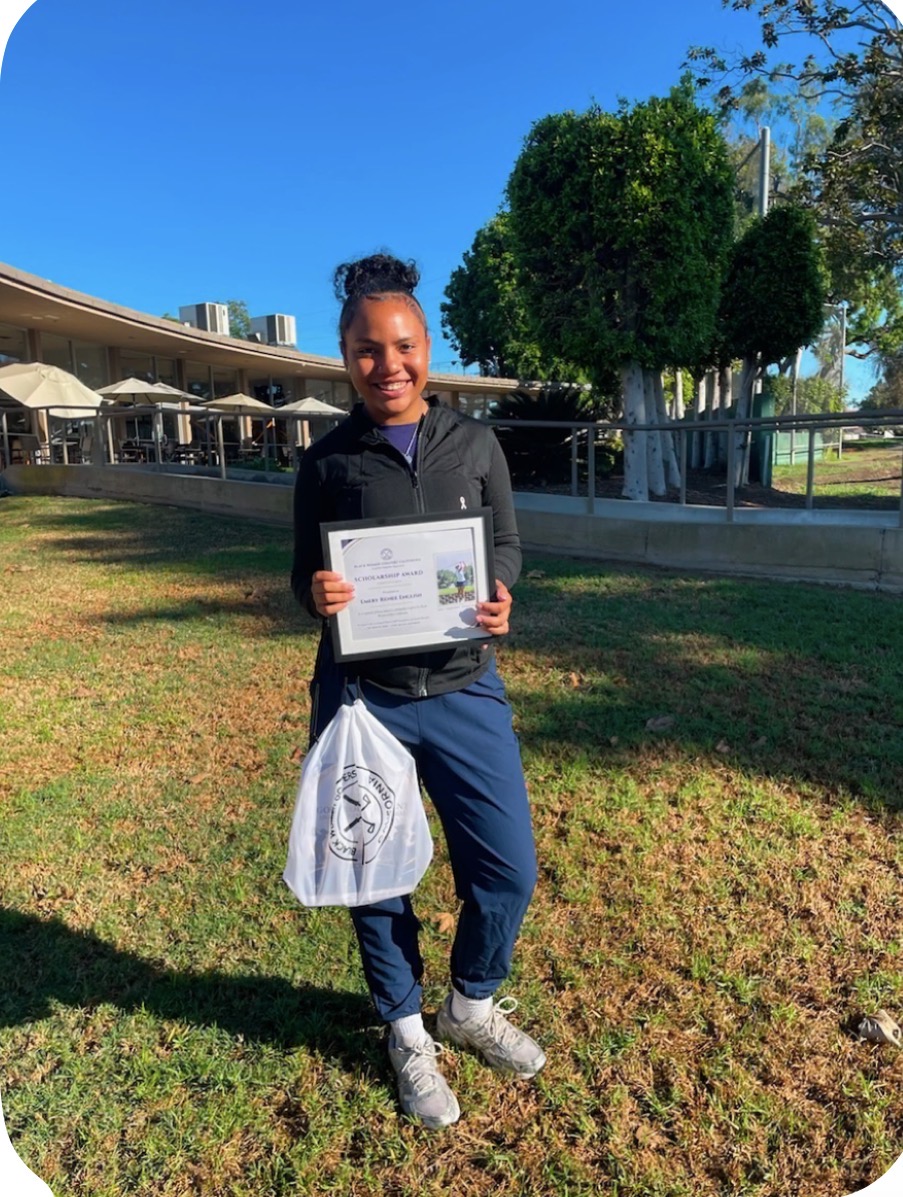 Emery English, BWGC scholarship recipient, October 2026