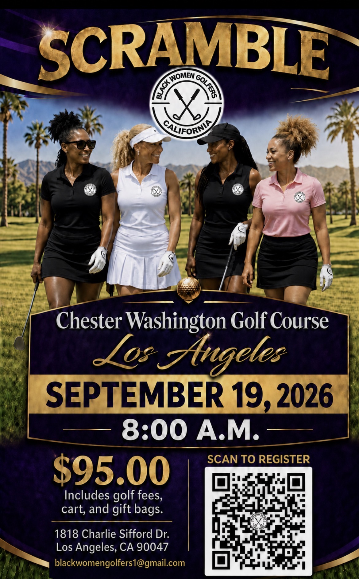 Black Women Golfers California Scramble