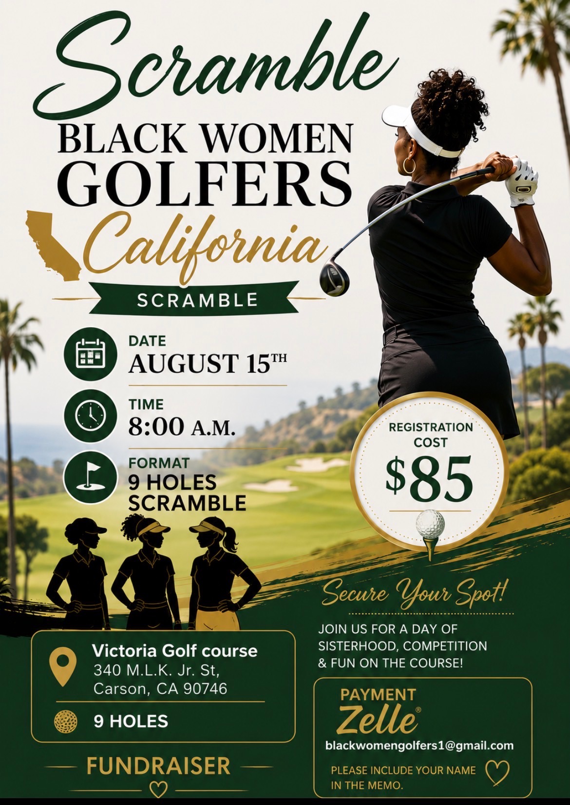 Black Women Golfers California Scramble