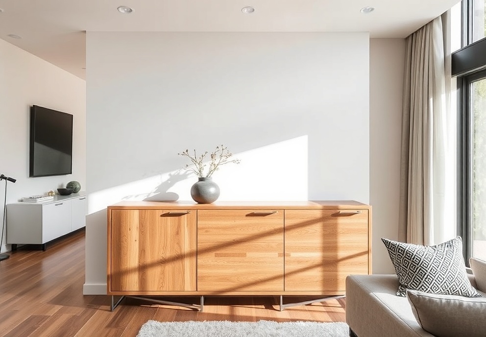 Residential cabinet with vinyl wrap