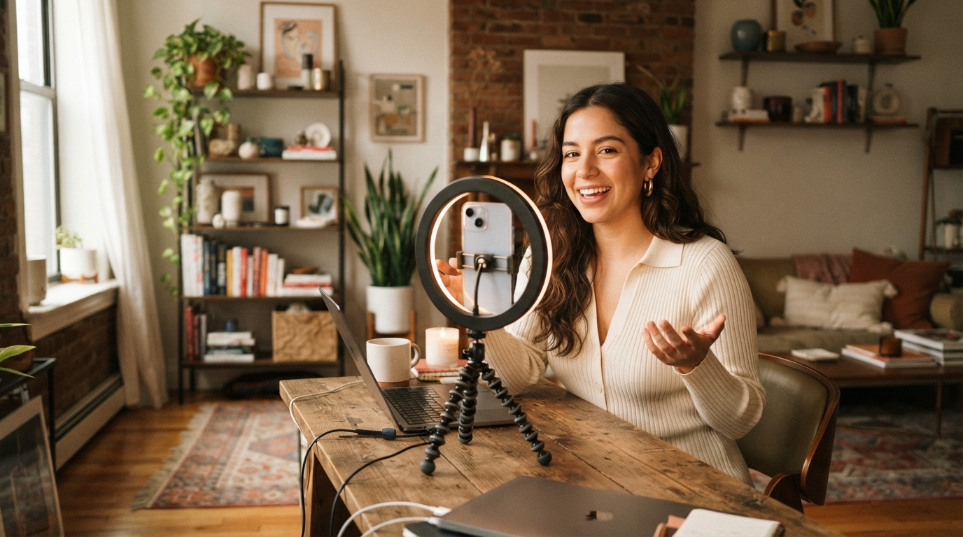Come film a paid ad with me — UGC video for Our Place