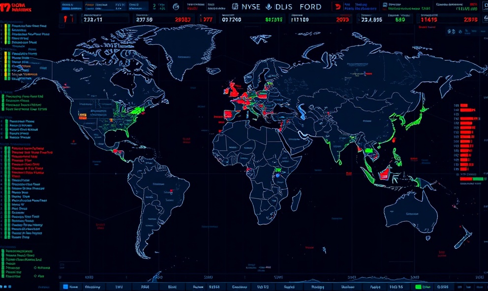 Global stock market visualization