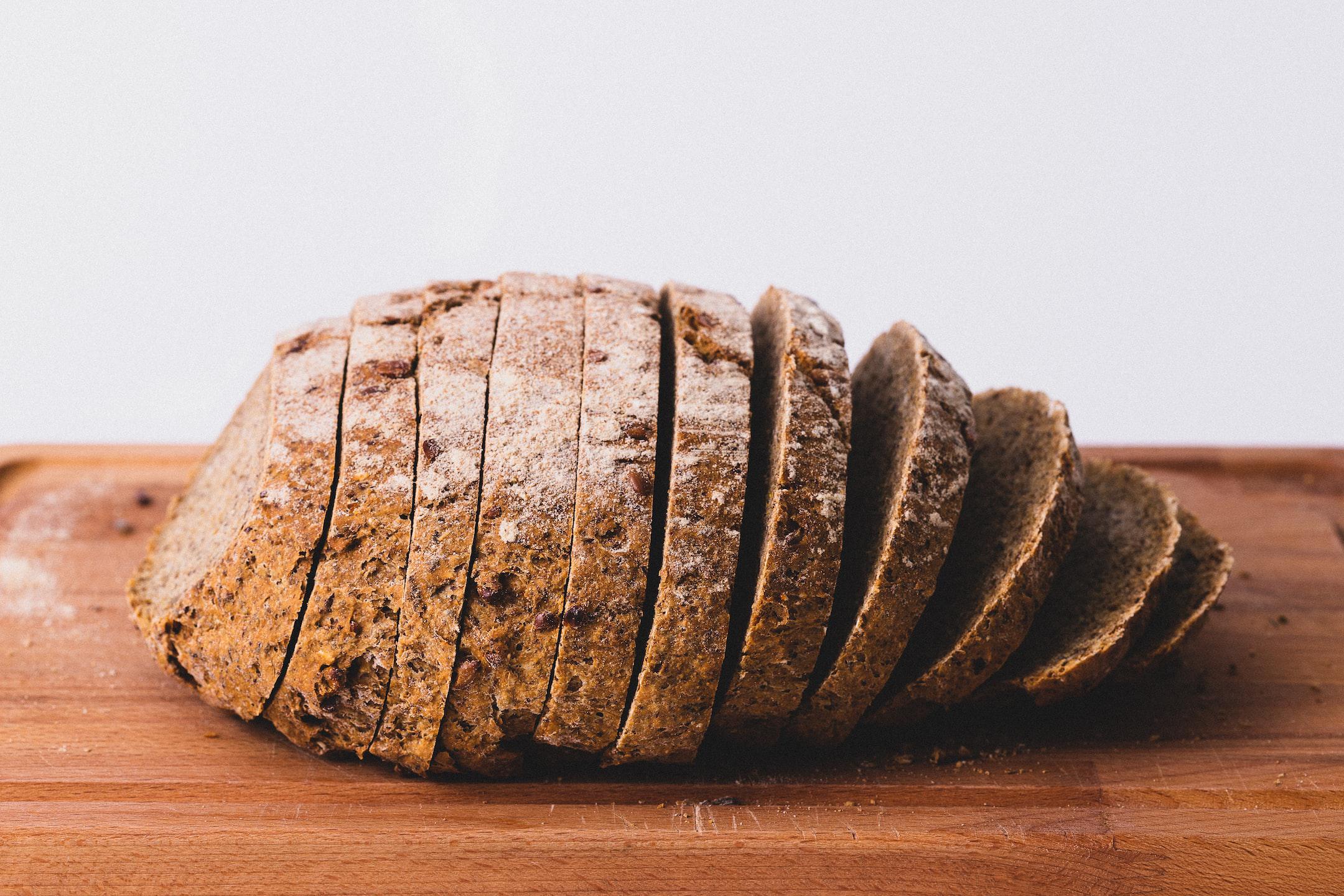 Image of sliced bread, a food that you can eat after reintroducing gluten after an elimination diet.