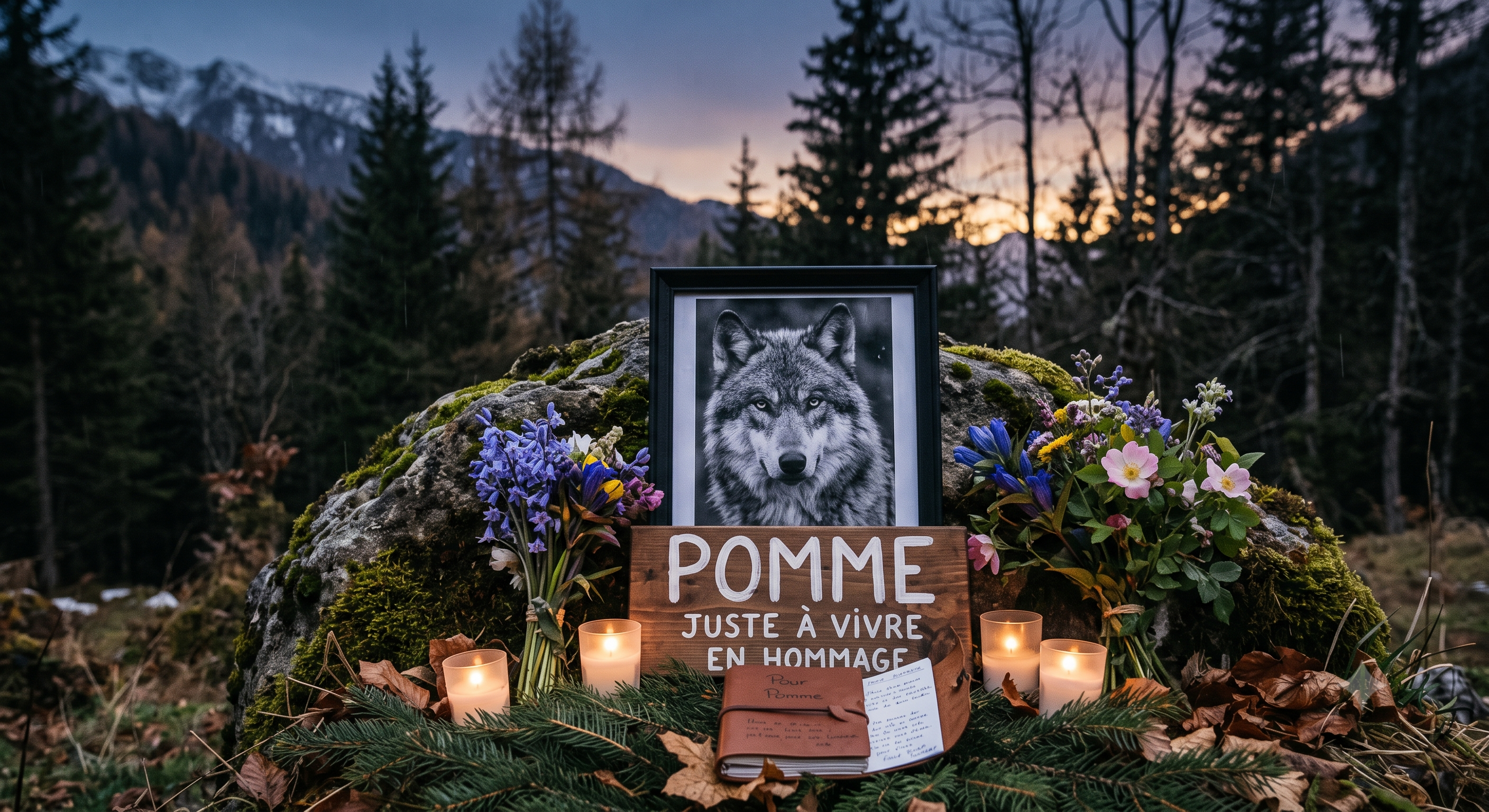 Pomme, la louve abattue - un hommage