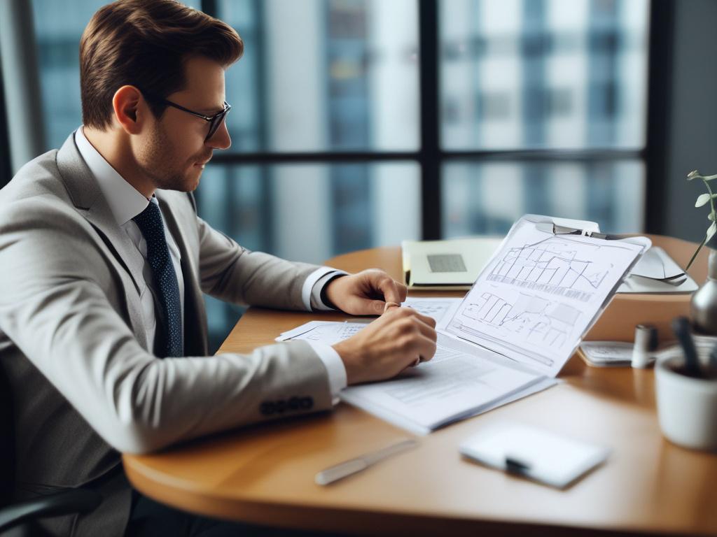 A close up shot of a financial advisor discussing a