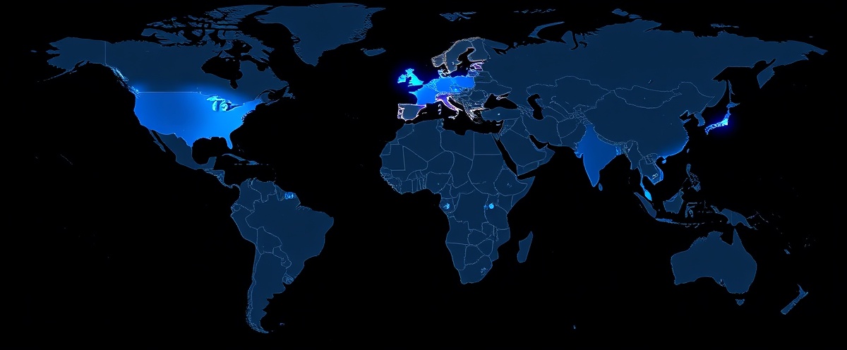 Global Coverage Map - UK, EU, USA, and Caribbean