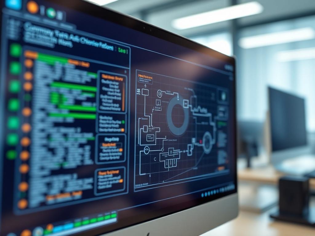 A close up of a sleek, modern computer interface displaying