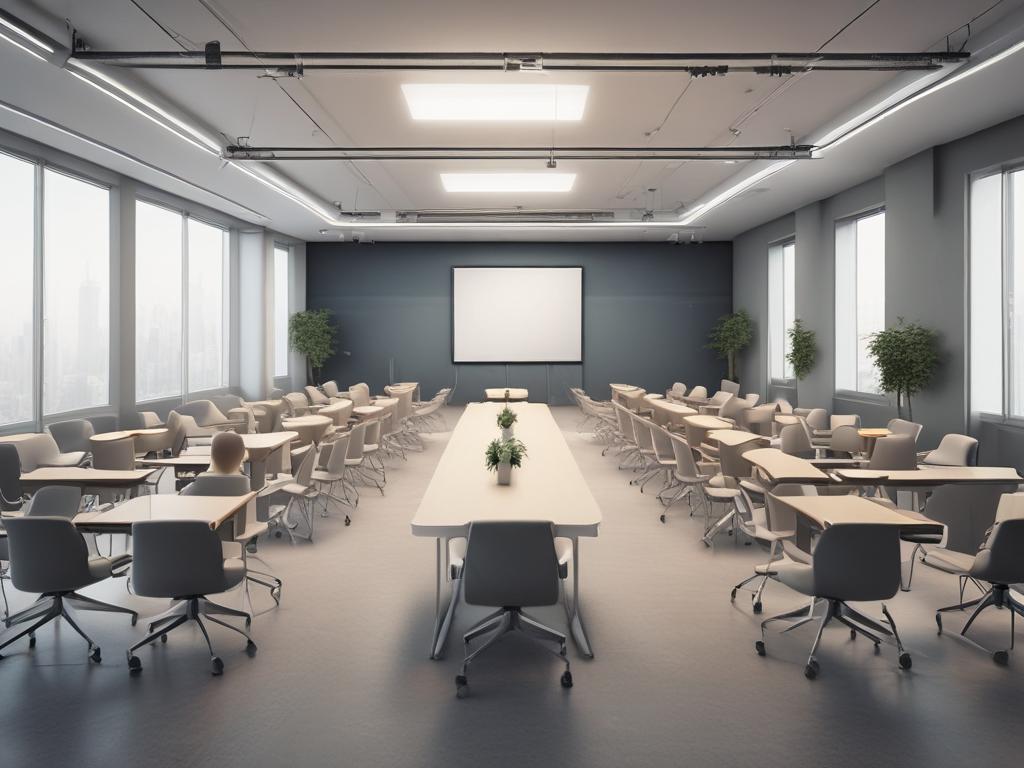 conference venue, corporate events, modern technology, professional atmosphere