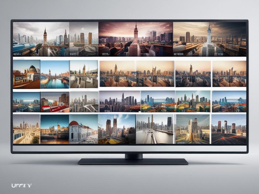 **Prompt for AI Image Generation:**

Create a realistic high-resolution photo that encapsulates the essence of UpIPTV, a premium IPTV provider. The image should feature a single, modern streaming device, such as a sleek media player, prominently placed in the center of the composition. The device should exude a sense of sophistication and quality, showcasing design elements that signify high-tech functionality. 

Surrounding the device, include a subtle background that evokes a cozy home entertainment setti