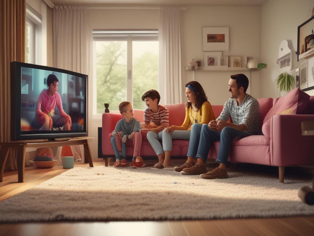 A high resolution close up shot of a family gathered