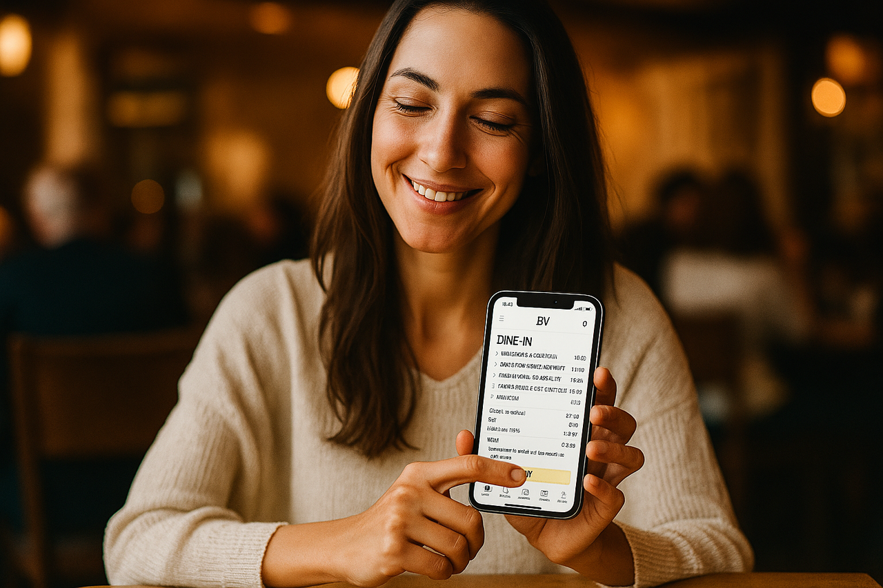 20250729_1853_woman dining with phone_remix_01k1c65gbteztbnmyz1hmzn6f6.png