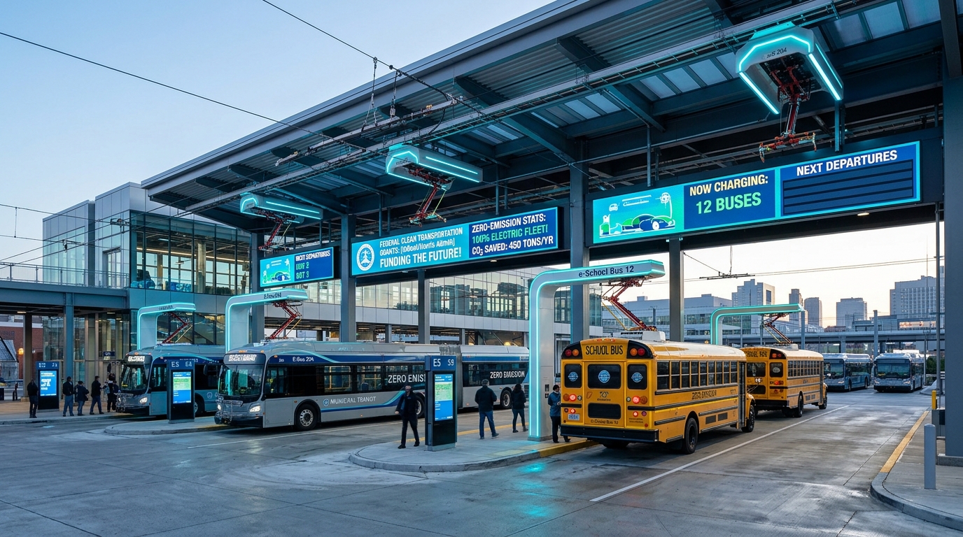 Federal Incentives Are Driving Electric Bus Adoption
