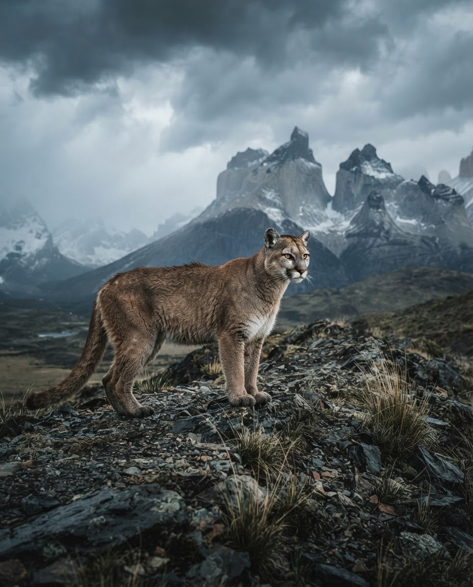 Puma — Steppe Sentinel, Laguna Azul, Patagonia