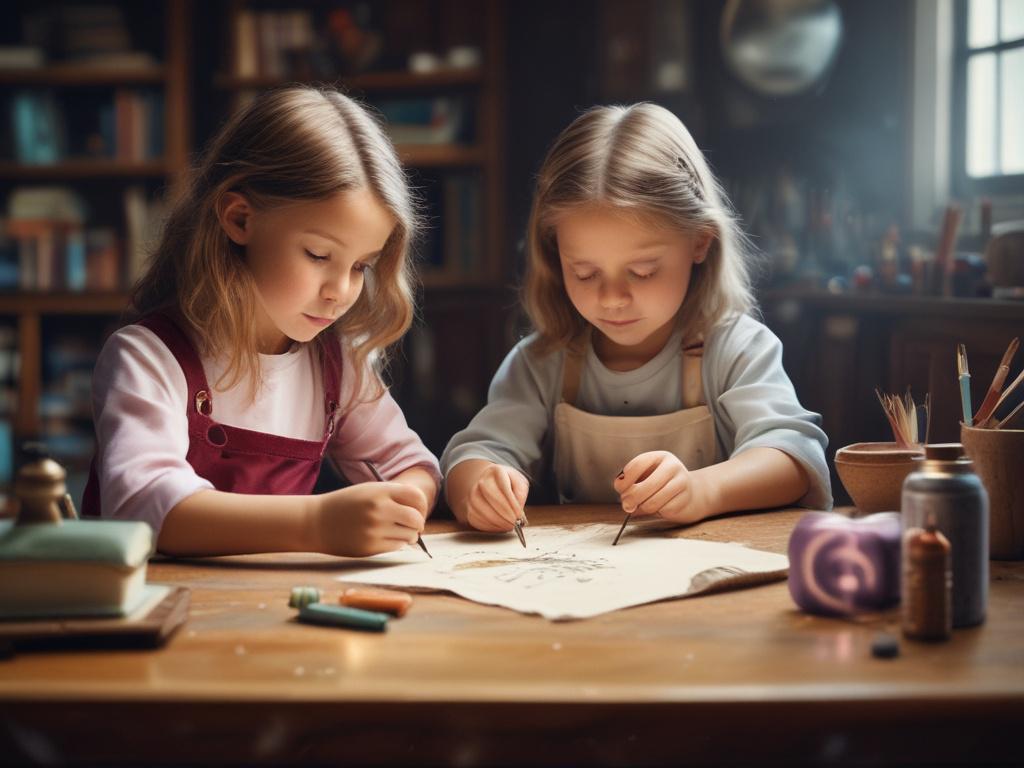 magic workshop, children learning magic, creativity, fun activity