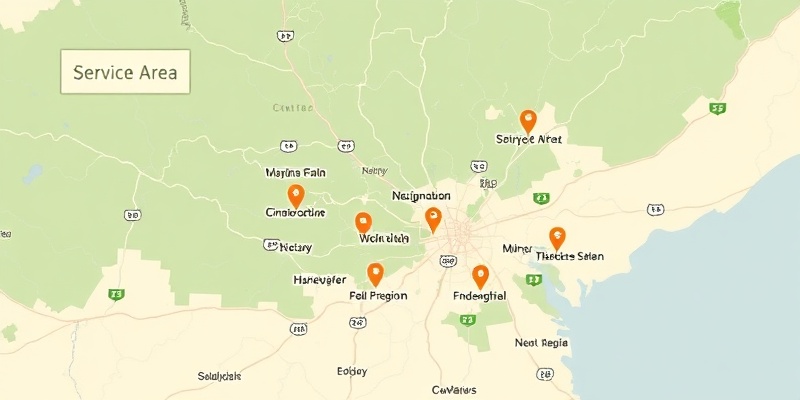 Service area map