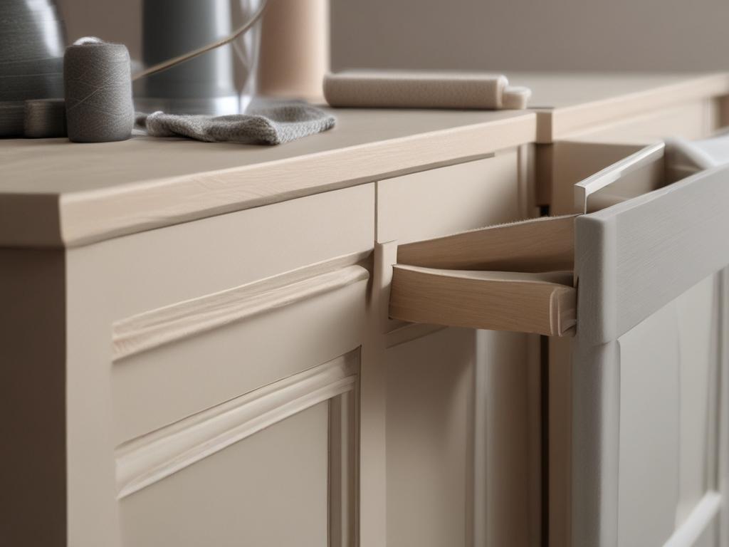 cabinet preparation, sanding, surface cleaning