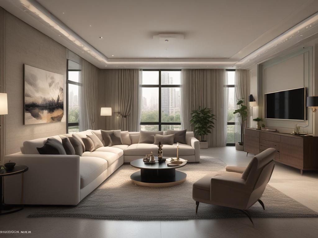 luxury apartment, Zamalek, Nile view, high-end finishes, spacious, elegant interior