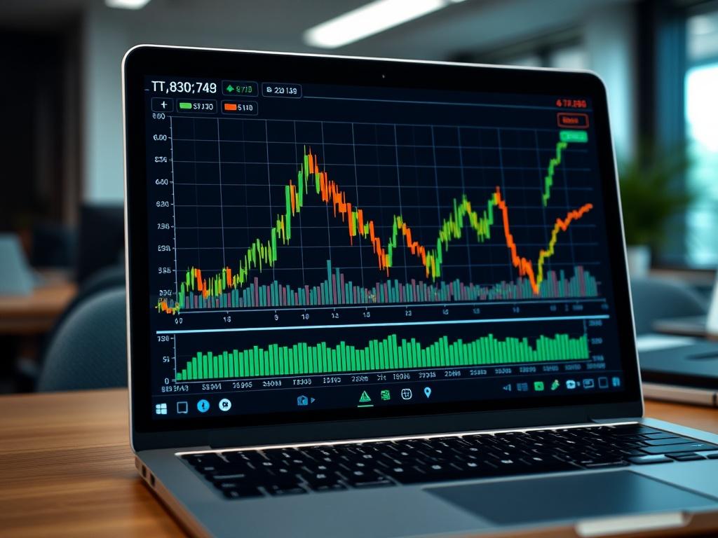 A high resolution close up shot of a graph showing