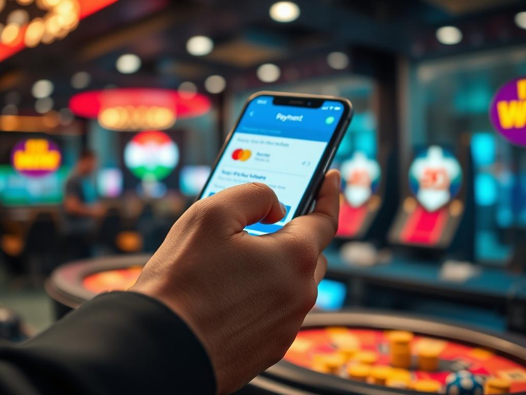 **AI Image Generation Prompt:**

Create a highly realistic high-resolution photo that illustrates the concept of "Payment Data Intelligence in iGaming" with a focus on predicting player value from the first deposit. The composition should feature a single subject: a close-up of a person’s hand interacting with a smartphone screen that displays a payment confirmation interface. The hand should be of a diverse background, representing global iGaming players. 

The smartphone's screen should show vivid, recogn