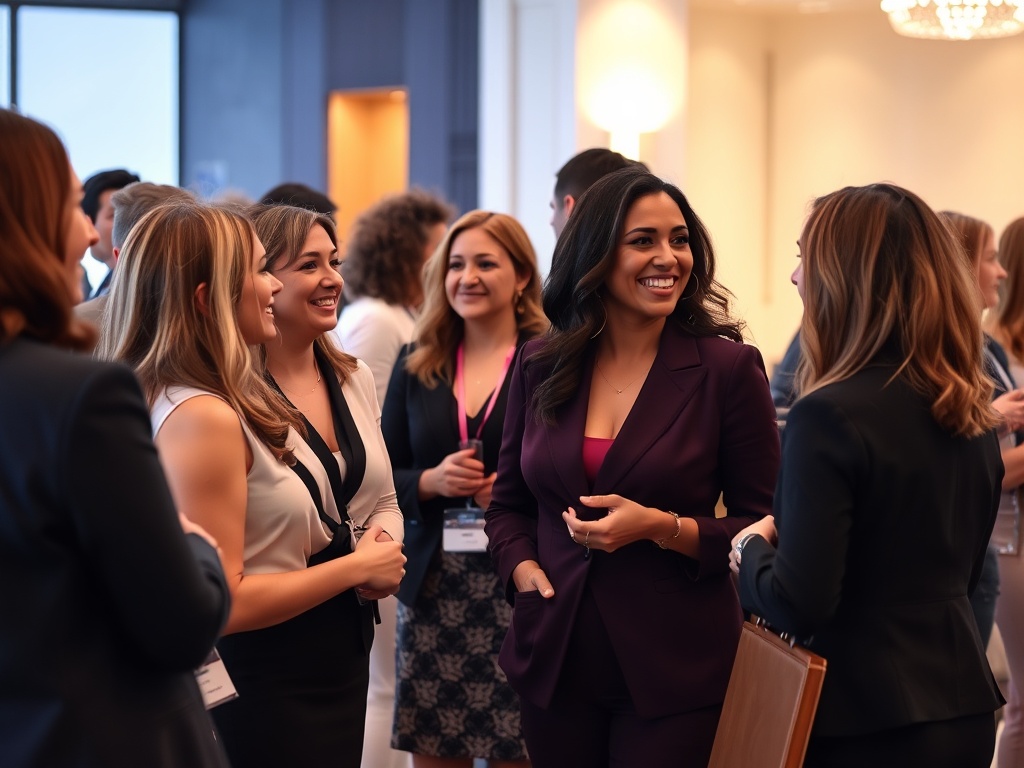 Group of women meeting and networking