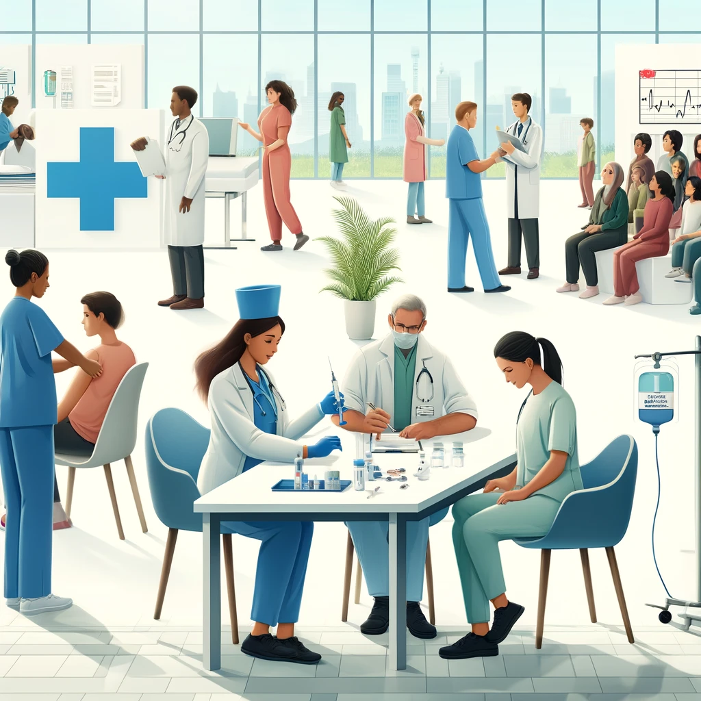 dall·e 2024-05-24 23.09.06 - an updated digital illustration for an article on healthcare workforce and funding issues, focusing on preventive measures. the image should feature a.png