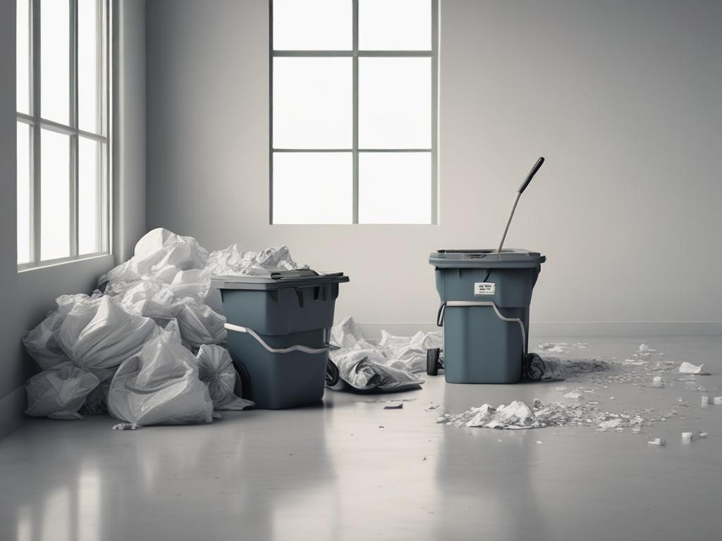 corporate trash pickup, office cleaning, efficient waste