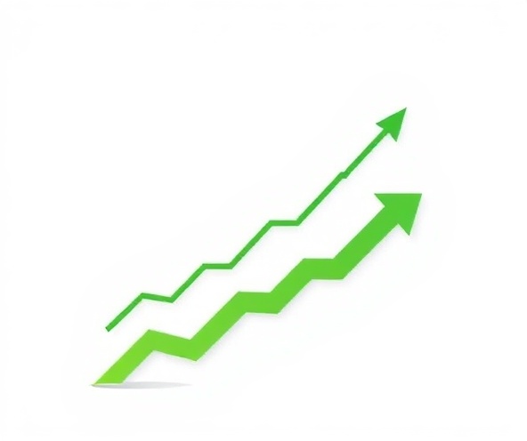 Business growth chart with upward arrows representing strategic advisory