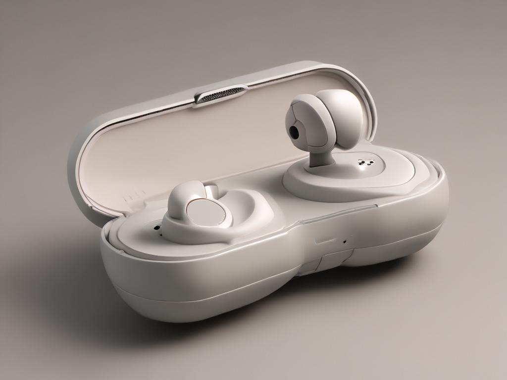 wireless Bluetooth earbuds, ergonomic design, compact