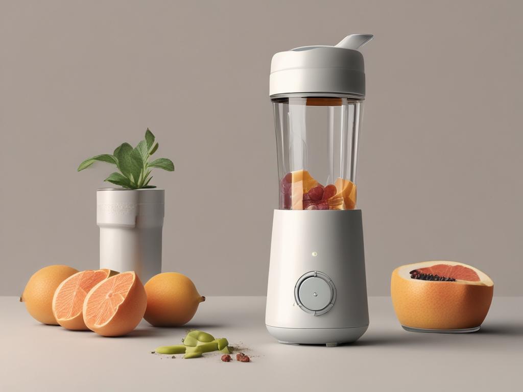 portable blender, USB rechargeable, compact design