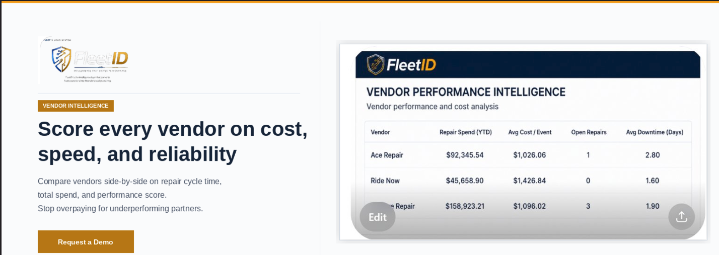 Vendor Intelligence Feature