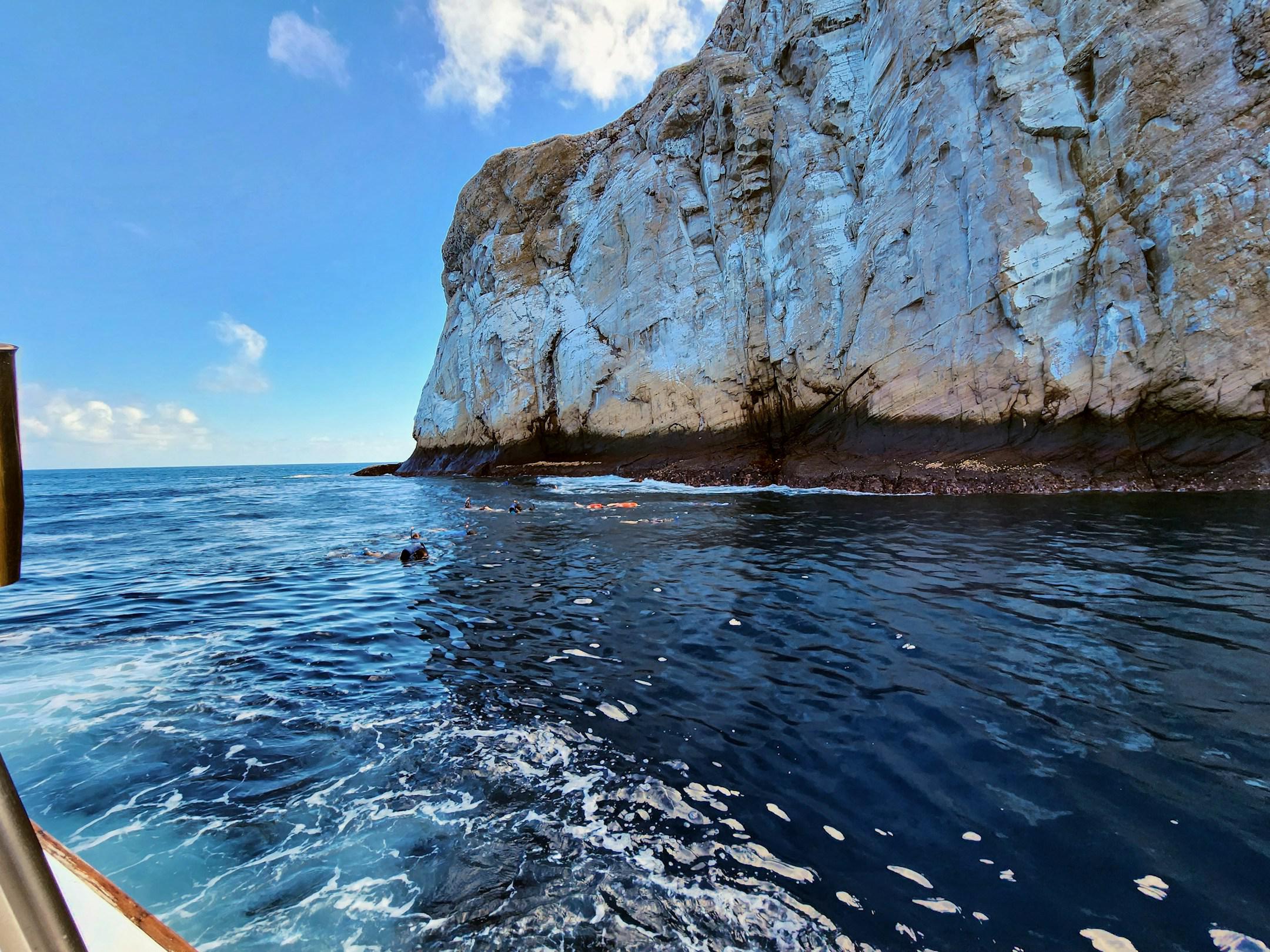 Snorkeling in Galápagos.