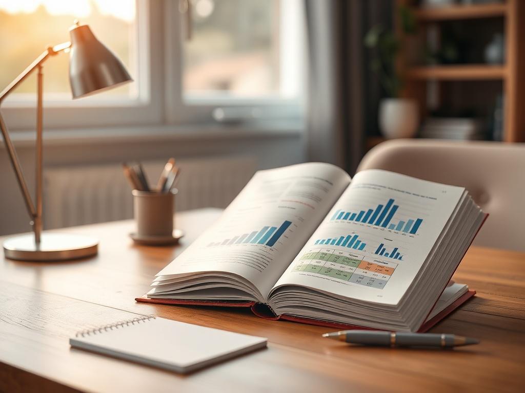 **AI Image Generation Prompt:**

Create a realistic high-resolution photo that embodies the theme of "Understanding the Legacy Civic Credit Structure." The composition should be simple and clear, focusing on a single subject: an open textbook or educational guide displaying graphs and tables that represent credit structures visually. 

The background should be a softly blurred home office setting with a wooden desk, ambient natural light streaming through a nearby window to create a warm, inviting atmospher