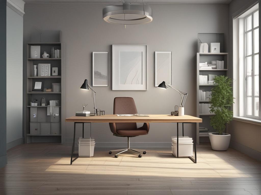 clean office, productivity, organized workspace