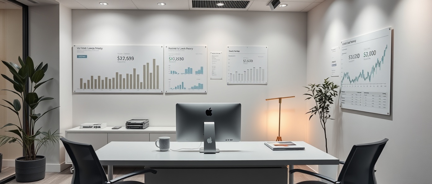 Professional loan agency office
