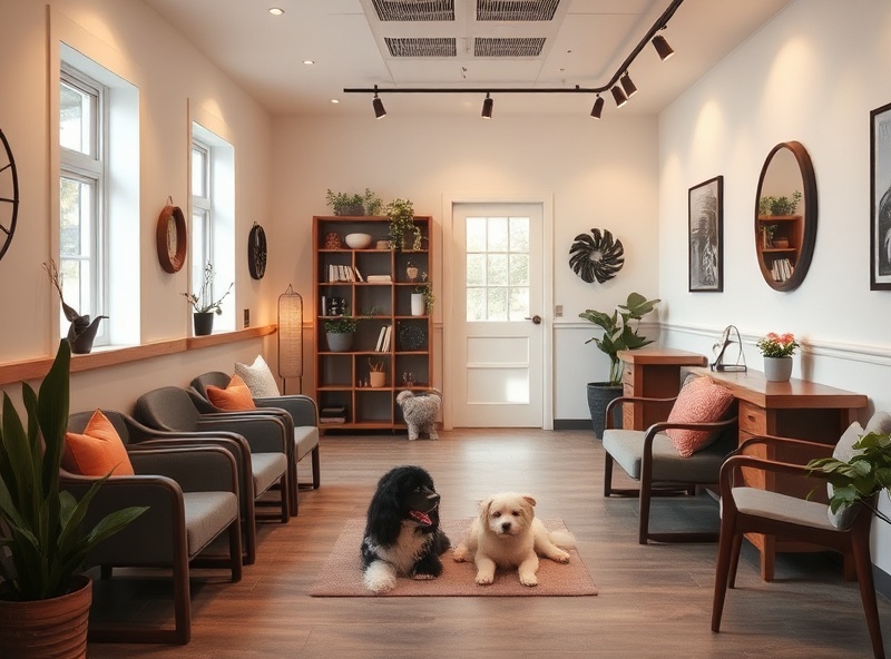 Welcoming grooming salon interior