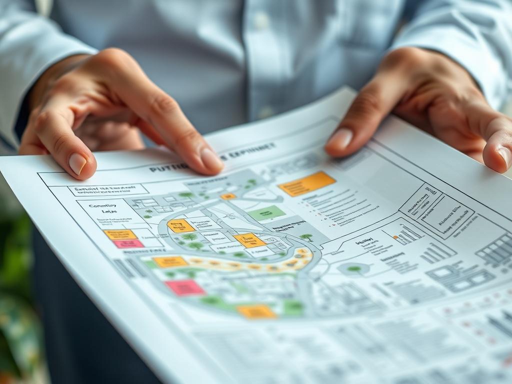 A hyper realistic close up of a consultant's hands holding