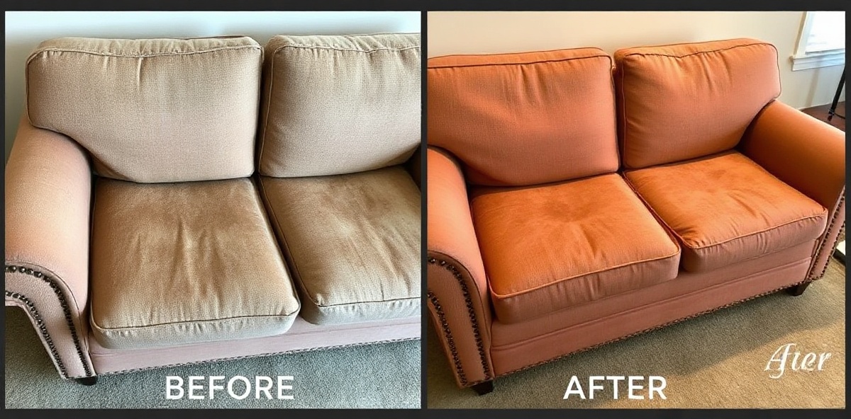 Comparativa antes y después de limpieza de muebles