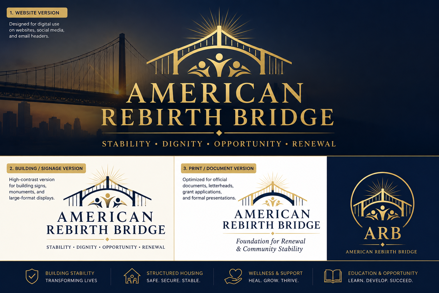 American Rebirth Bridge logo