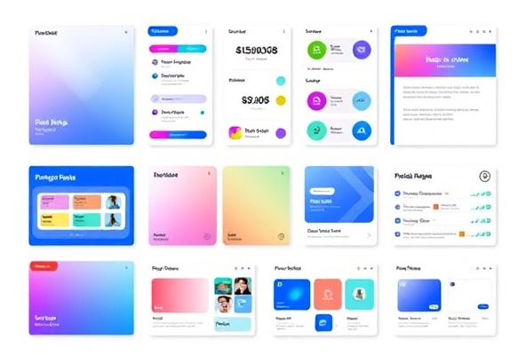UI/UX design system showcase