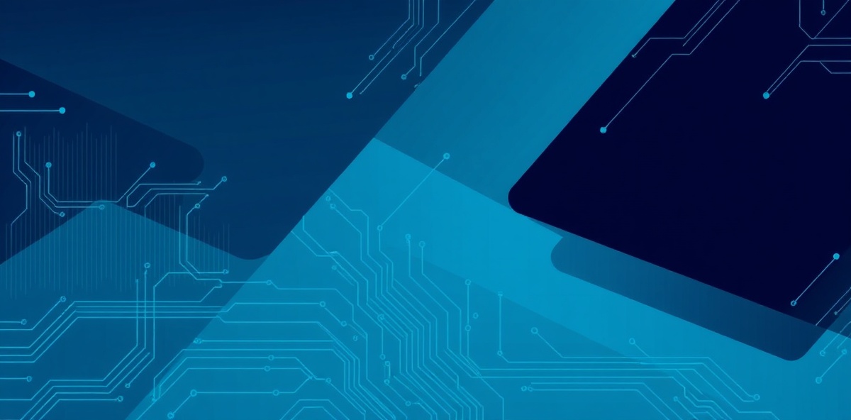 Modern technology background with geometric shapes and gradients