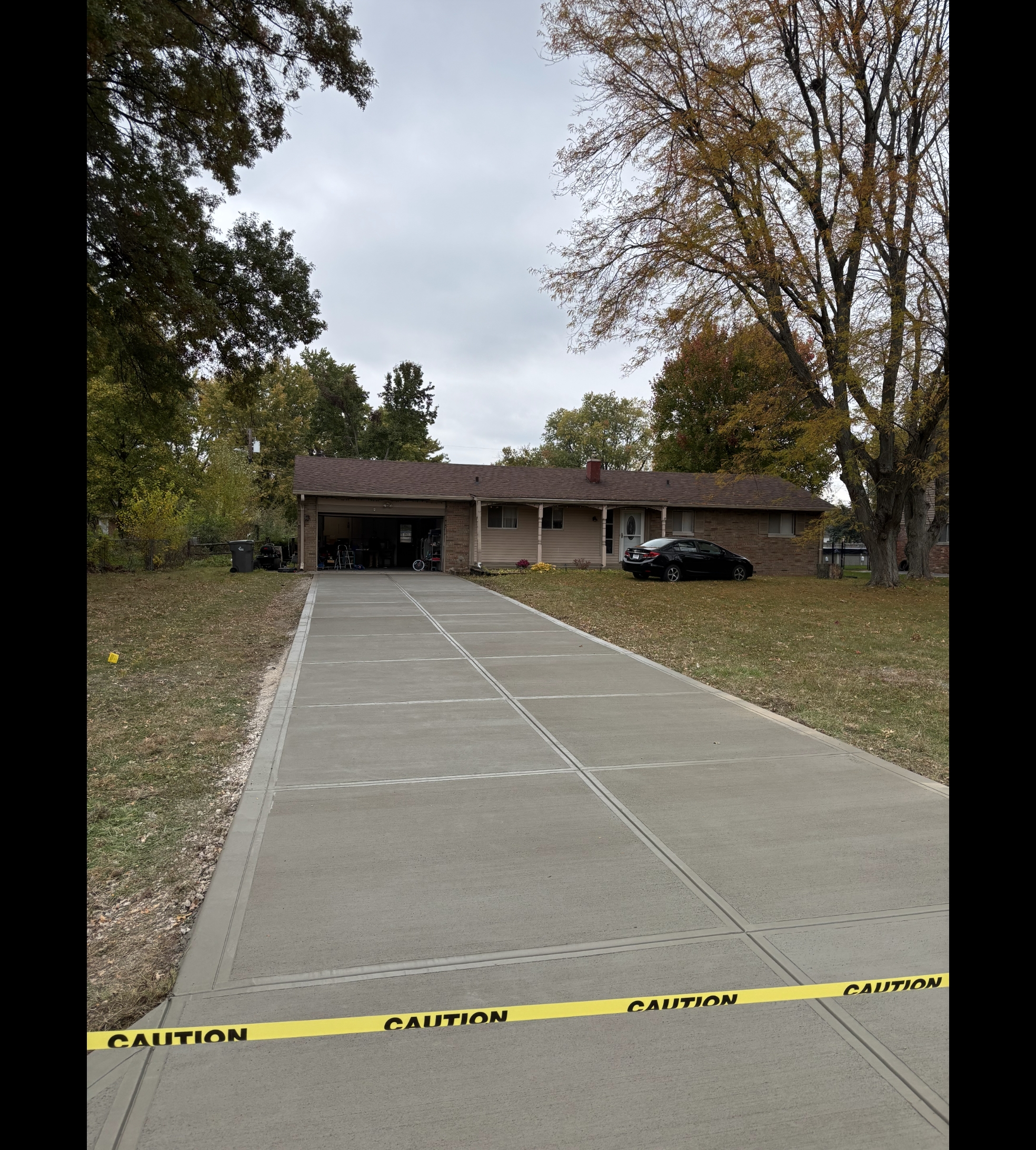 High-quality driveway construction example