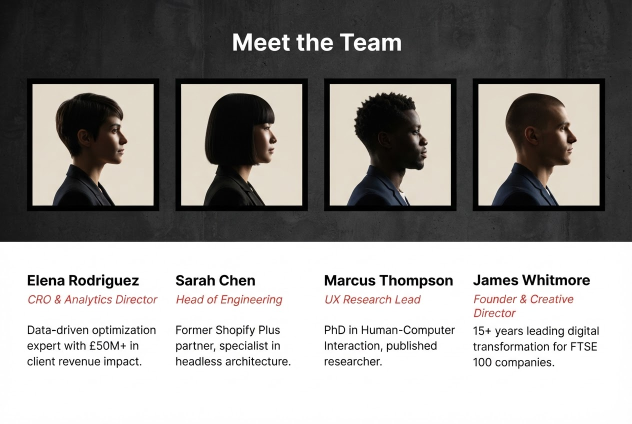 BrightWeb Agency Team - Professional portraits