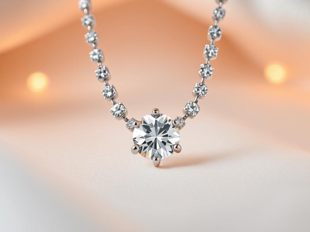 A high resolution of a beautifully crafted silver necklace with