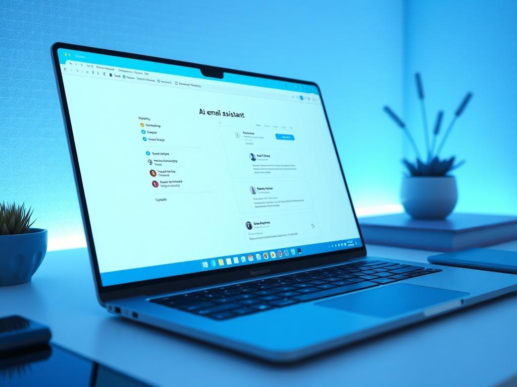 A high resolution close up image of a modern AI