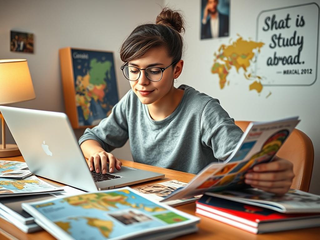 A vibrant close up shot of a student sitting at
