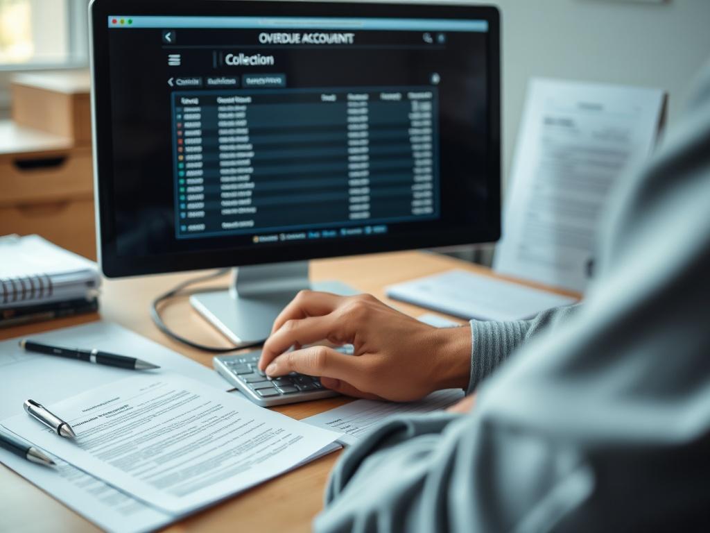 A close up shot of a financial recovery specialist reviewing