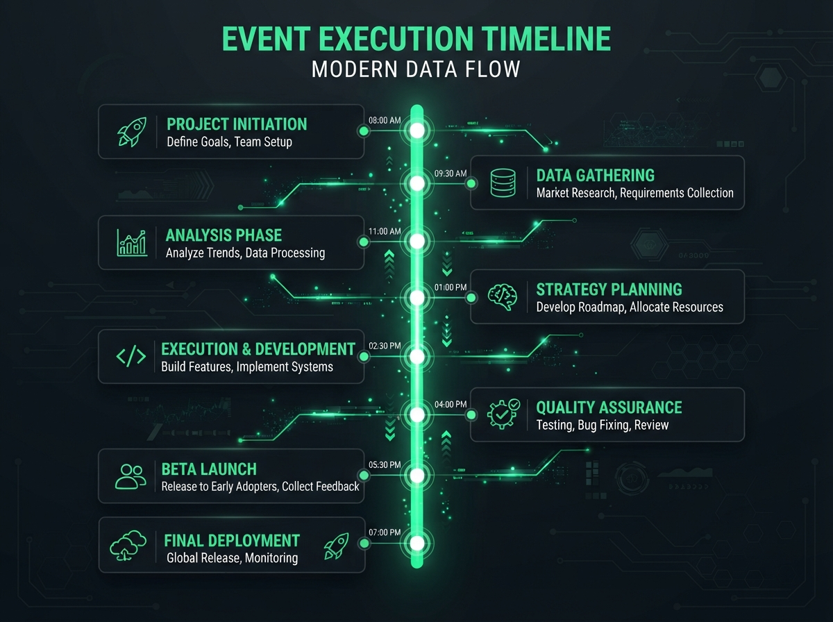 Event timeline visualization